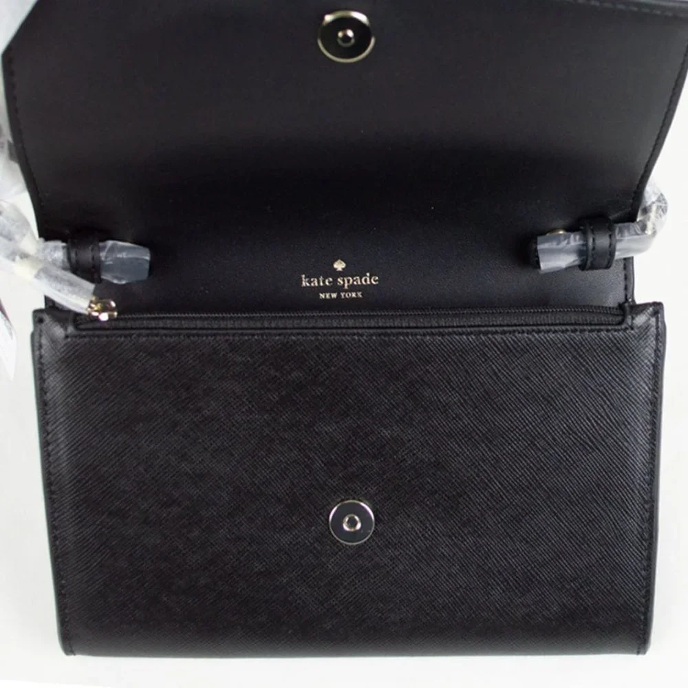 Kate Spade Black Perry Wallet on String
